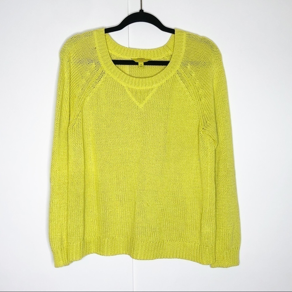 Banana Republic x Milly Bright Yellow Crew Neck Sweater‎
